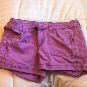 purple shorts